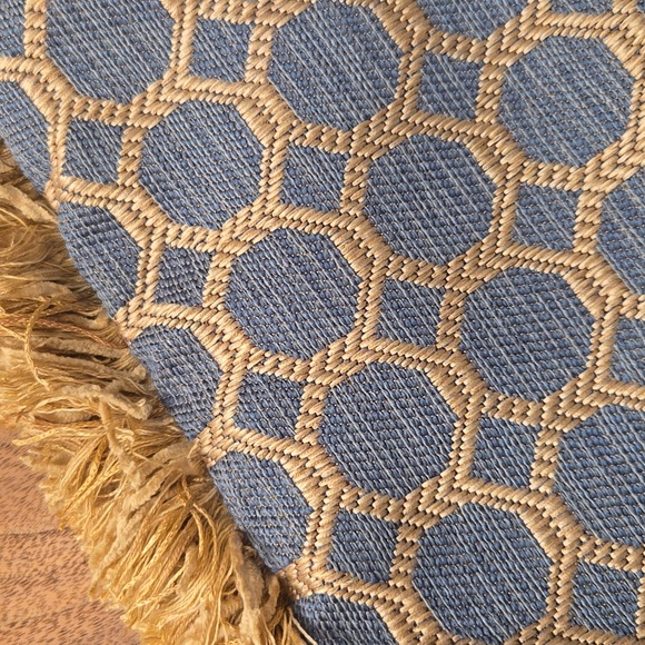 Lumbar - teal and gold accent pillow case - Picture 3 of 4